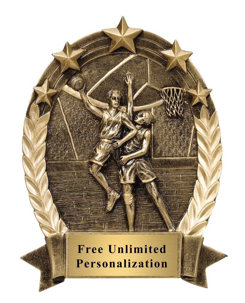 Five Star Oval Basketball Award - Male