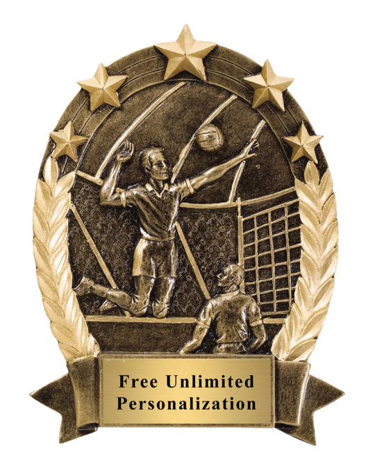 Five Star Oval Volleyball Award - Male