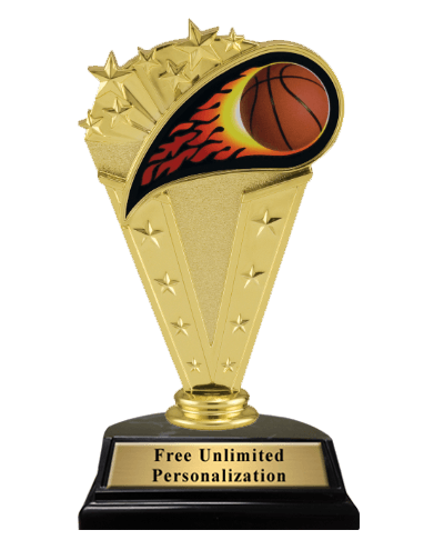 Victory Flame Basketball Trophy