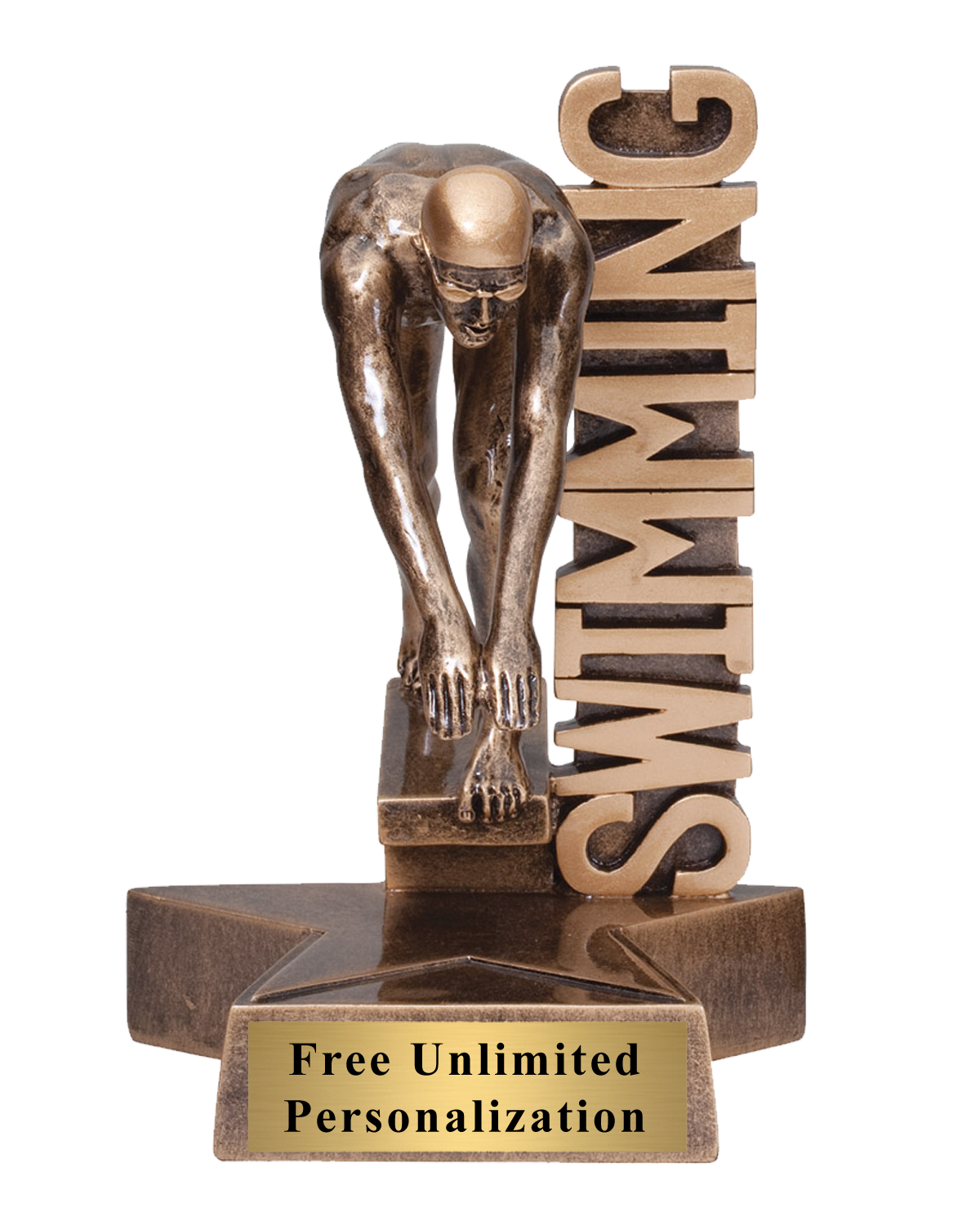 Billboard Swimming Trophy - Male