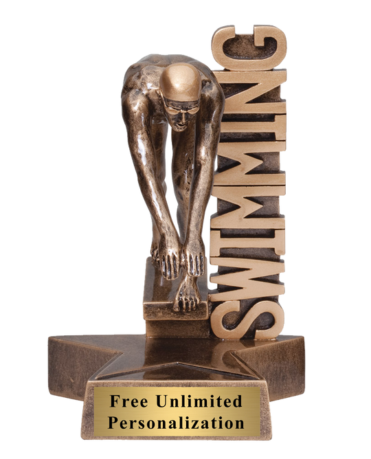 Billboard Swimming Trophy - Male
