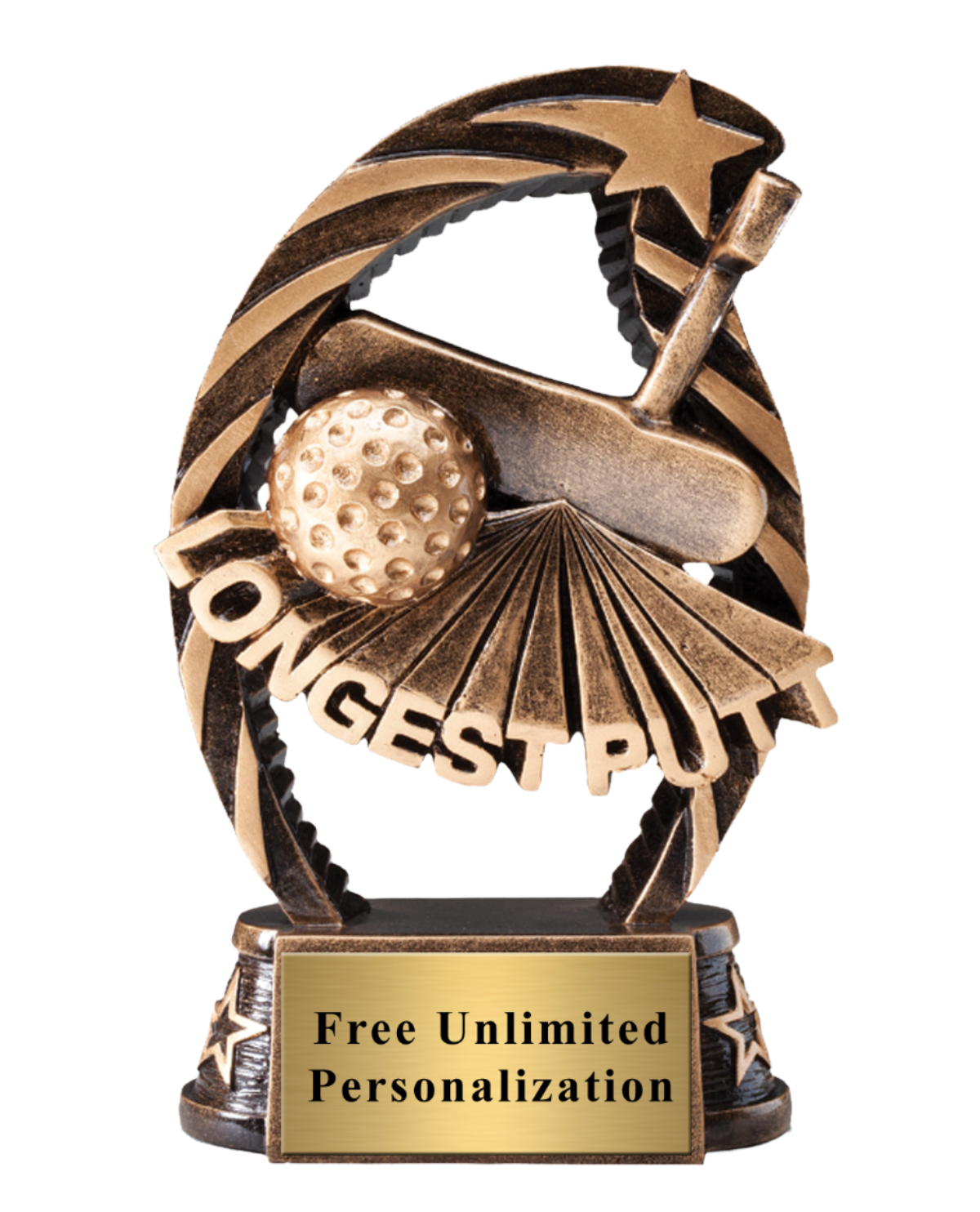 Running Star Longest Putt Trophy