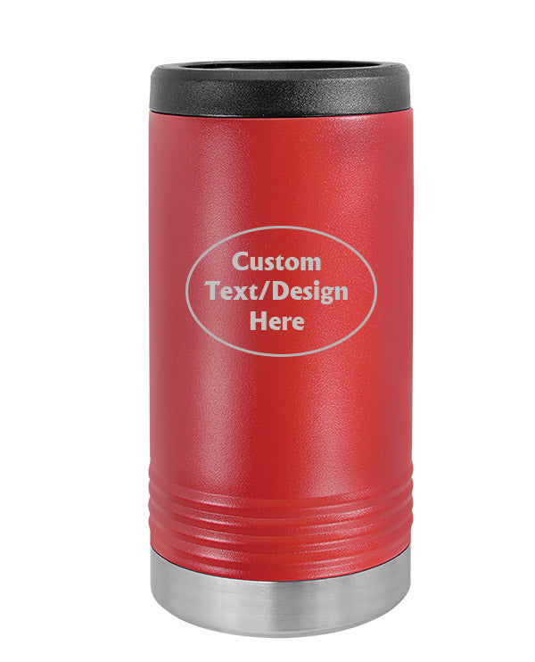 Red Custom Insulated SLIM Can Holder