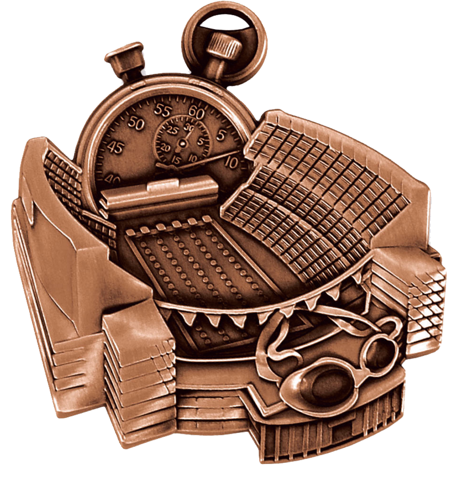 Bronze Stadium Swimming Medal
