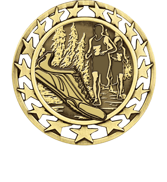 Star Circle Cross Country Medal