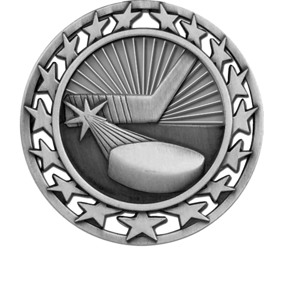 Silver Star Circle Hockey Medal