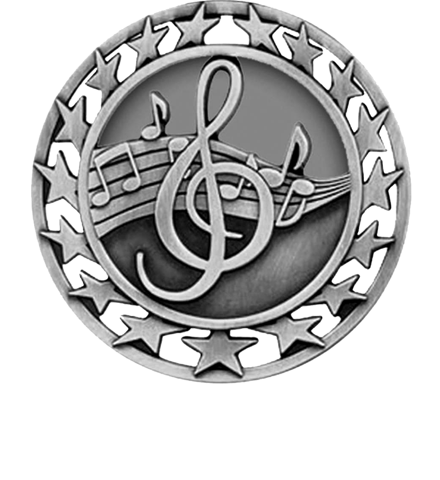 Silver Star Circle Music Medal