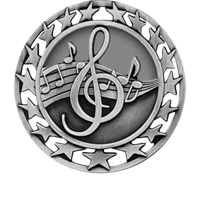 Silver Star Circle Music Medal