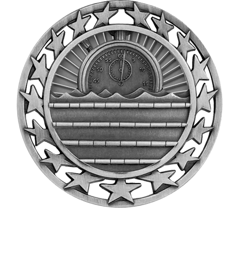 Silver Star Circle Swim Medal