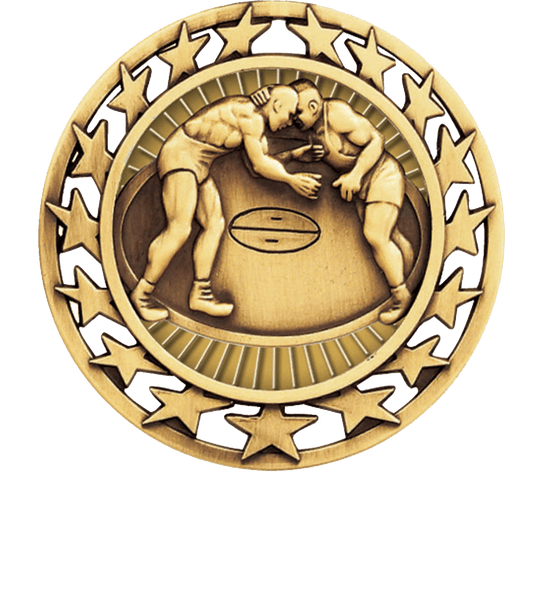 Star Circle Wrestling Medal