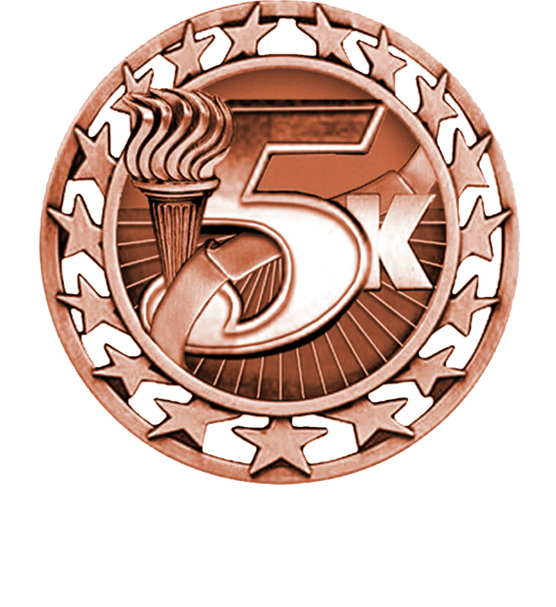 Bronze Star Circle 5K Medal