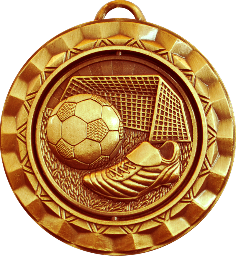 Bronze Spin Soccer Medal