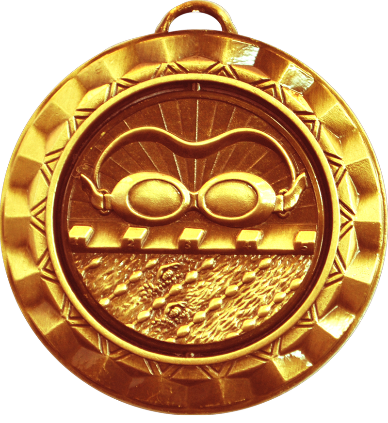 Bronze Spin Swimming Medal