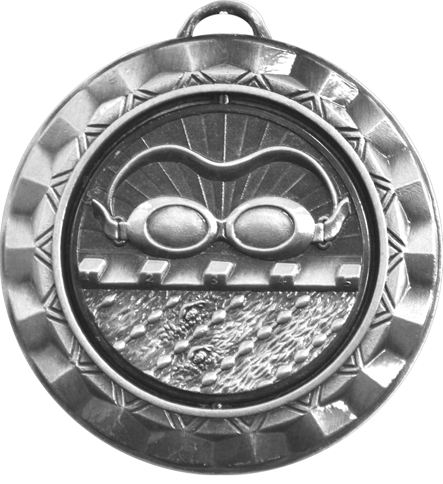 Silver Spin Swimming Medal