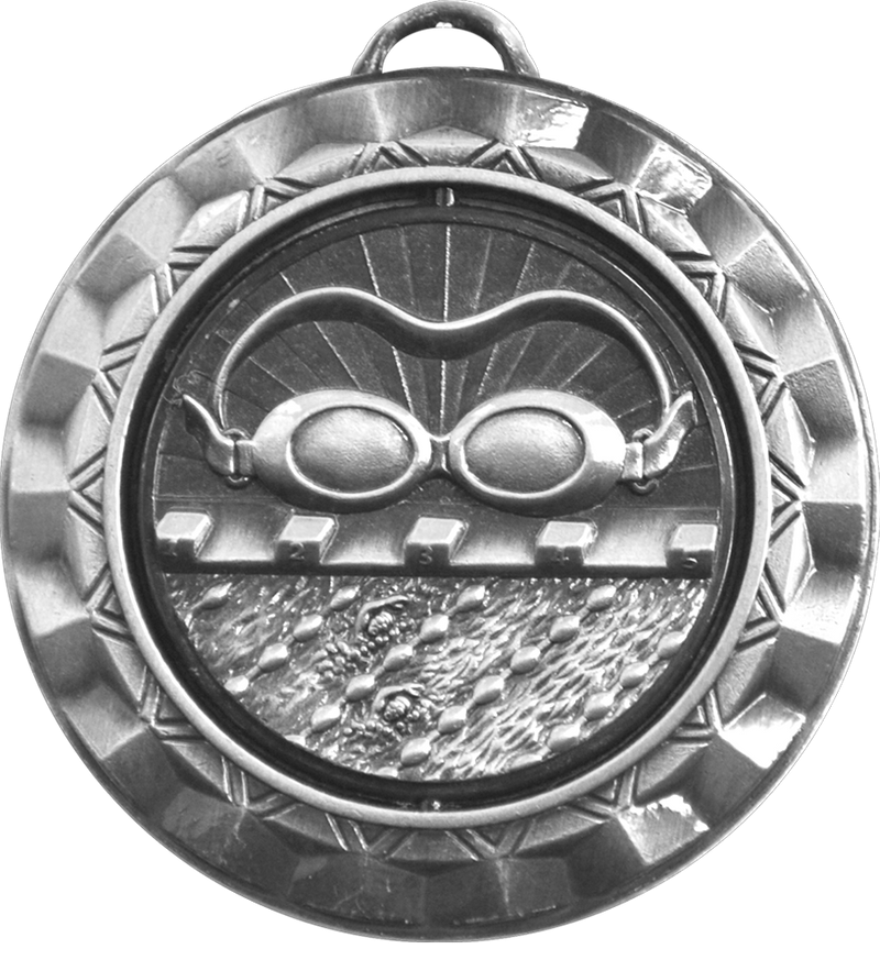 Silver Spin Swimming Medal