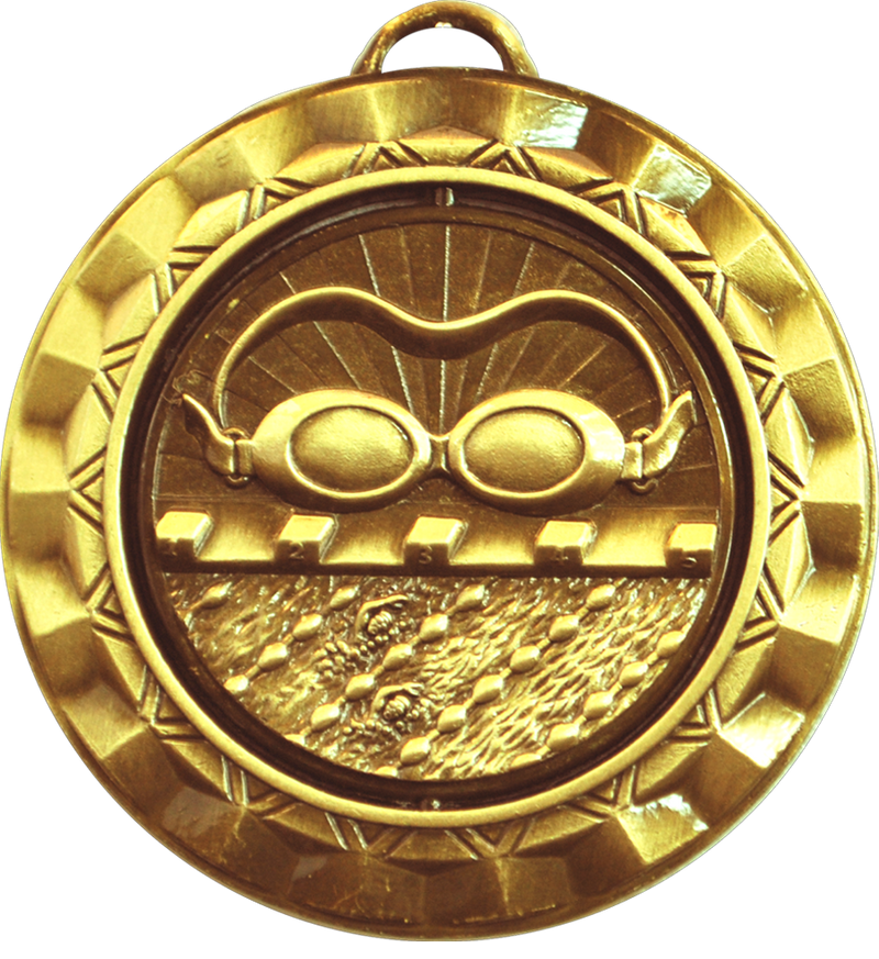 Gold Spin Swimming Medal