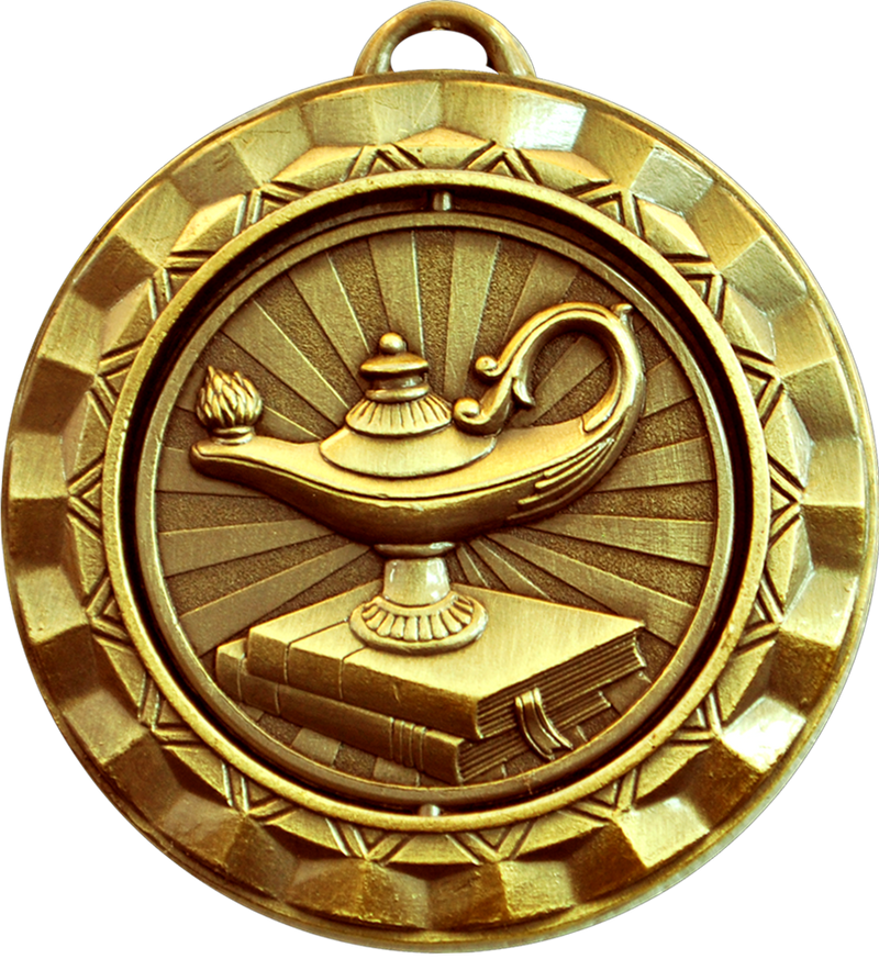 Gold Spin Lamp of Knowledge Medal