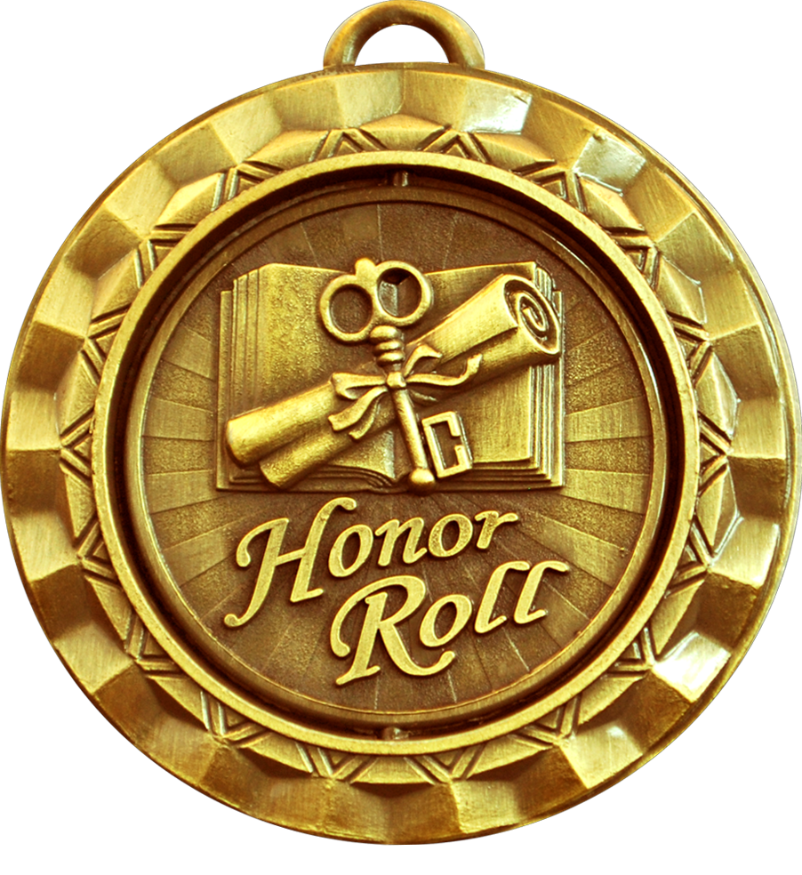 Gold Spin Honor Roll Medal