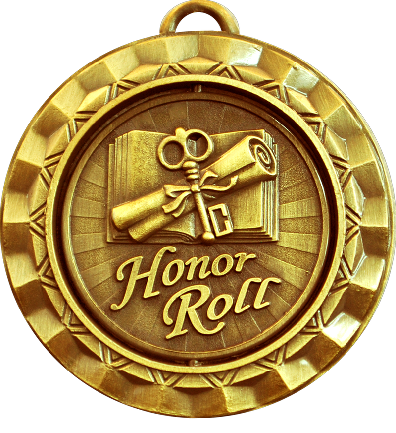 Gold Spin Honor Roll Medal