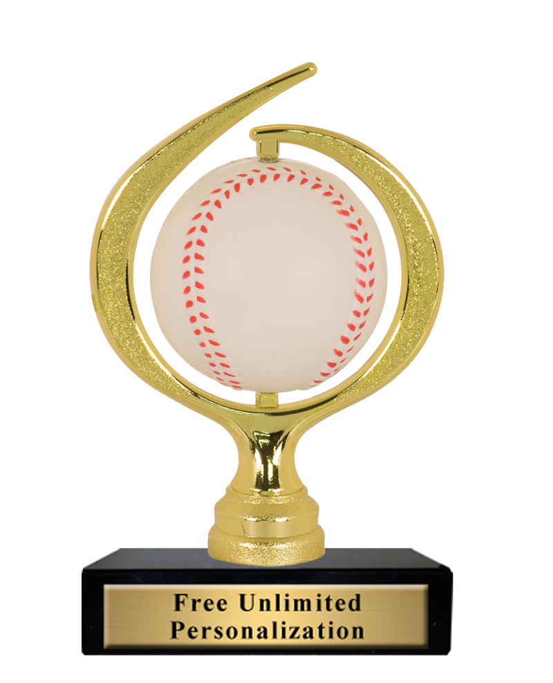 Spiral Sponge Spinner Baseball Trophy