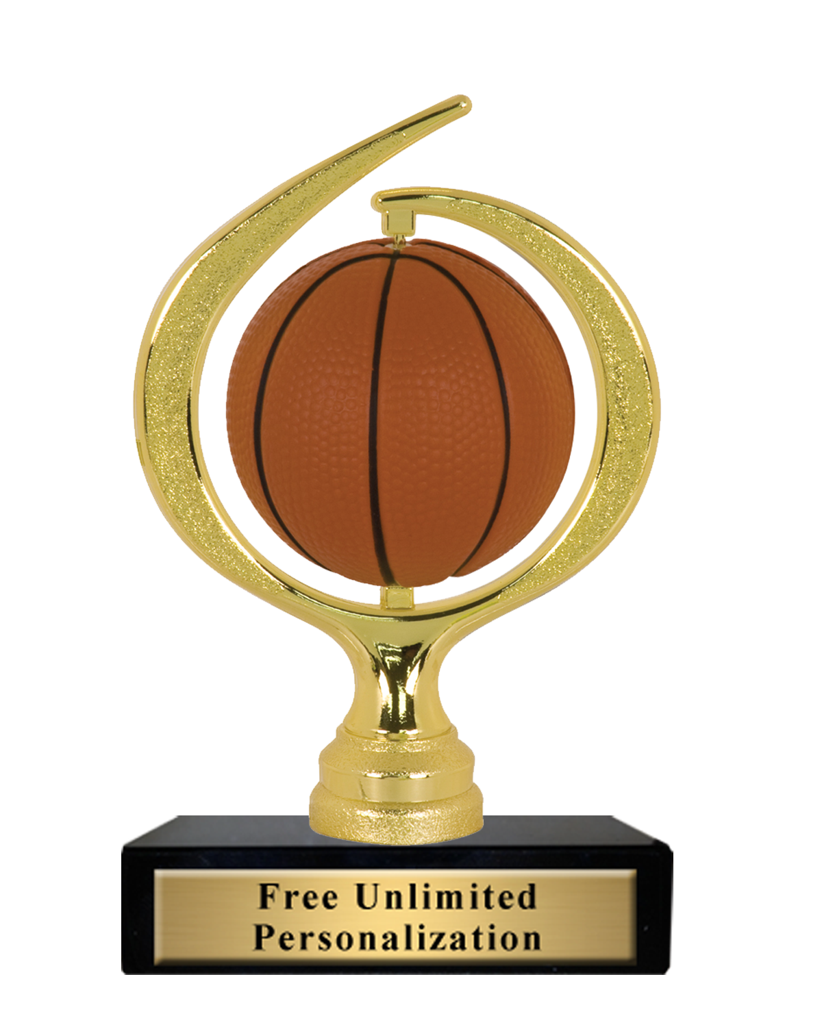 Spiral Sponge Spinner Basketball Trophy