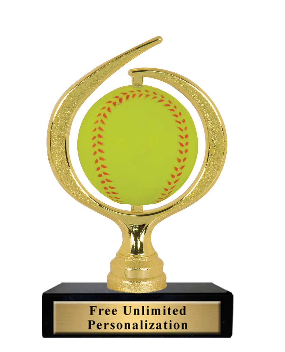 Spiral Sponge Spinner Softball Trophy