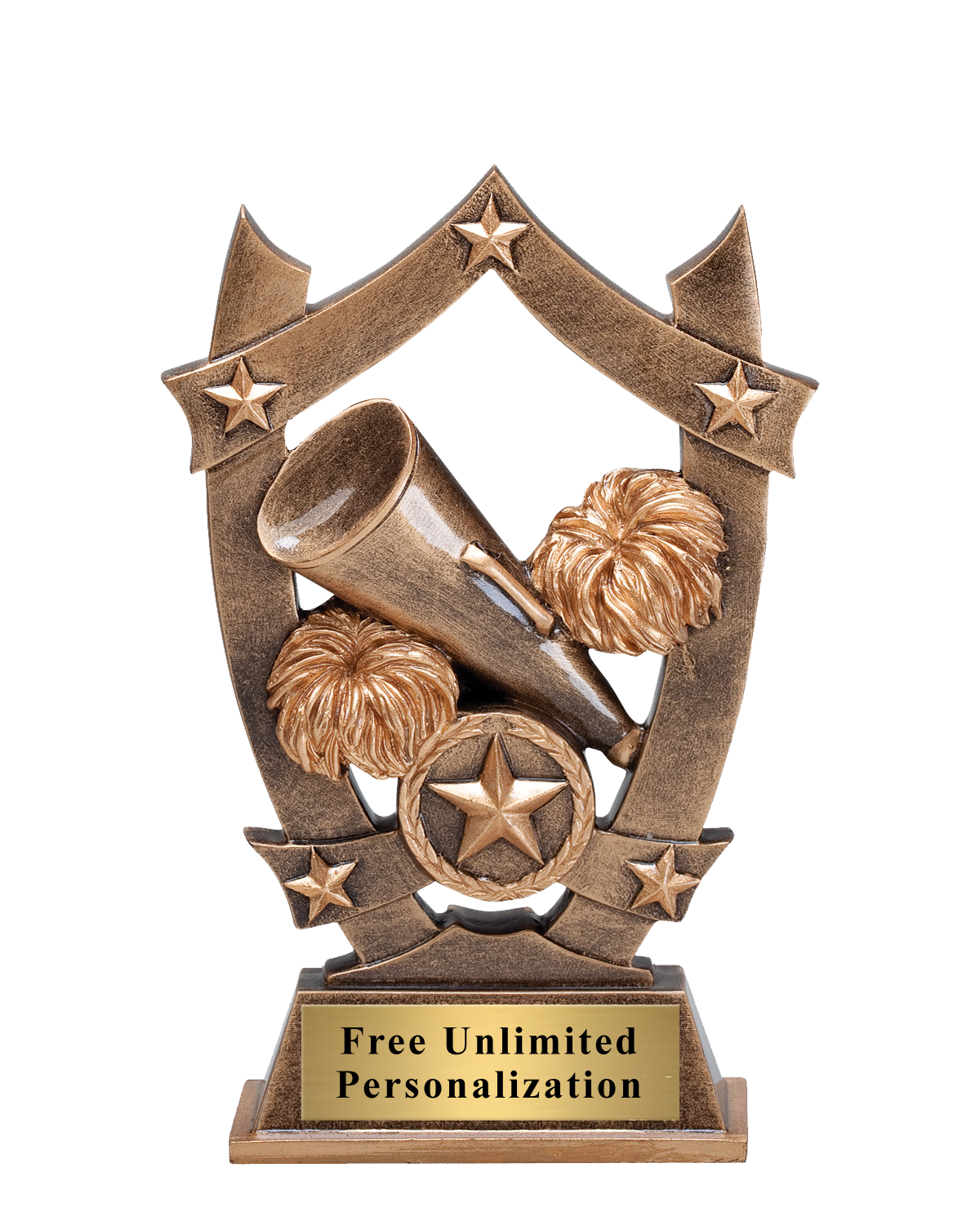 Star Shield Cheer Trophy