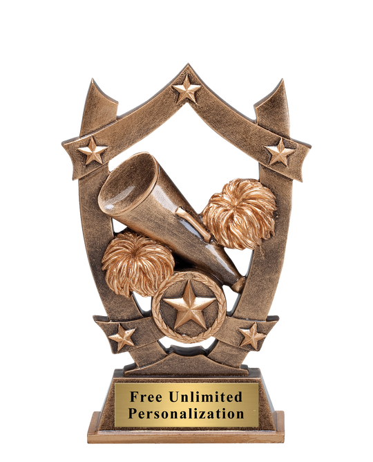 Star Shield Cheer Trophy