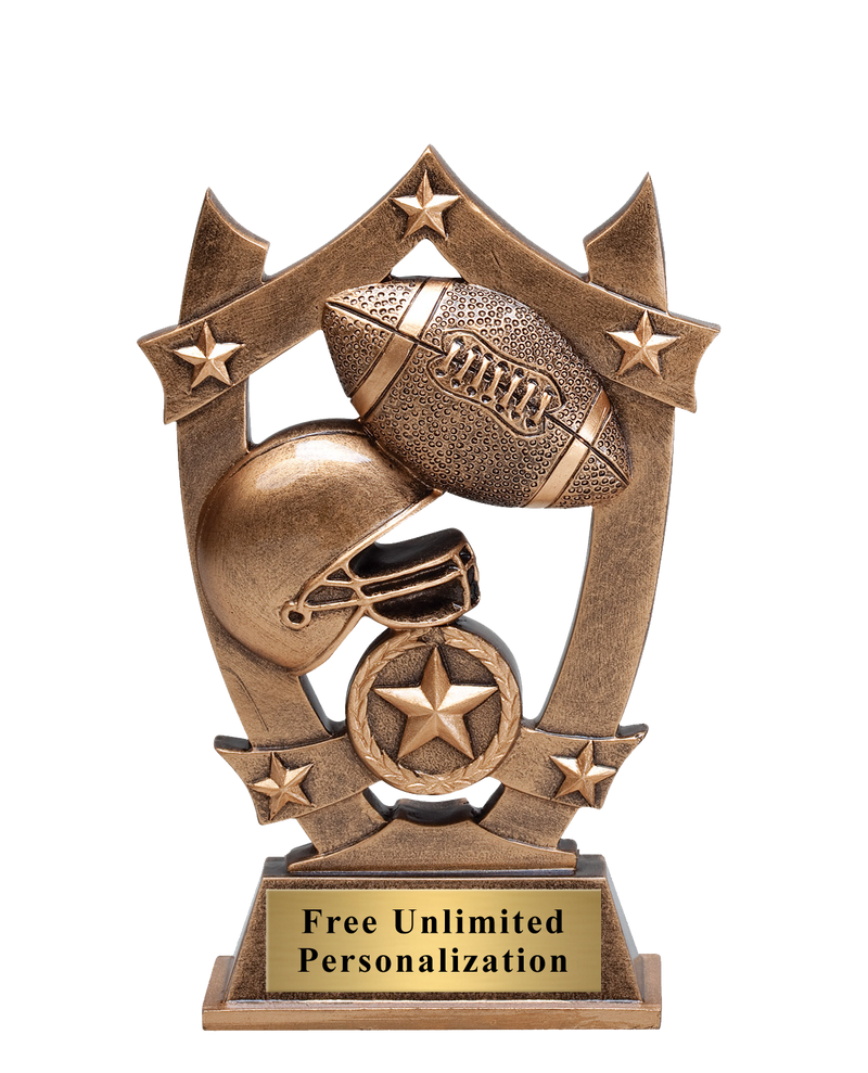 Star Shield Football Trophy