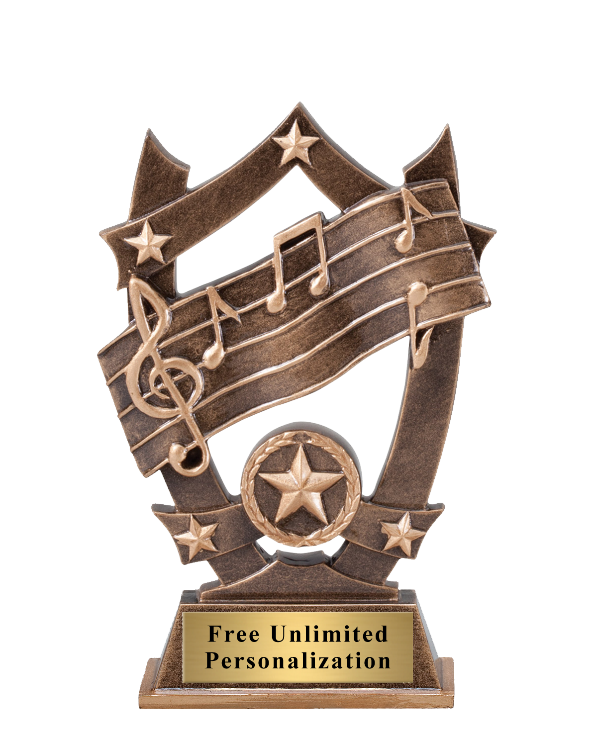 Star Shield Music Trophy