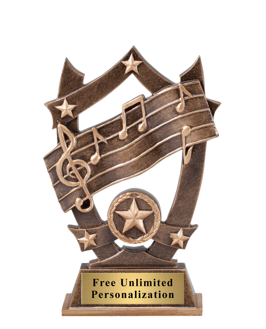 Star Shield Music Trophy