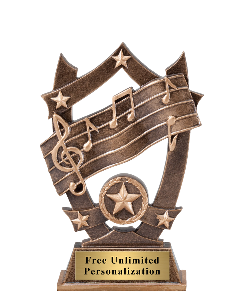 Star Shield Music Trophy