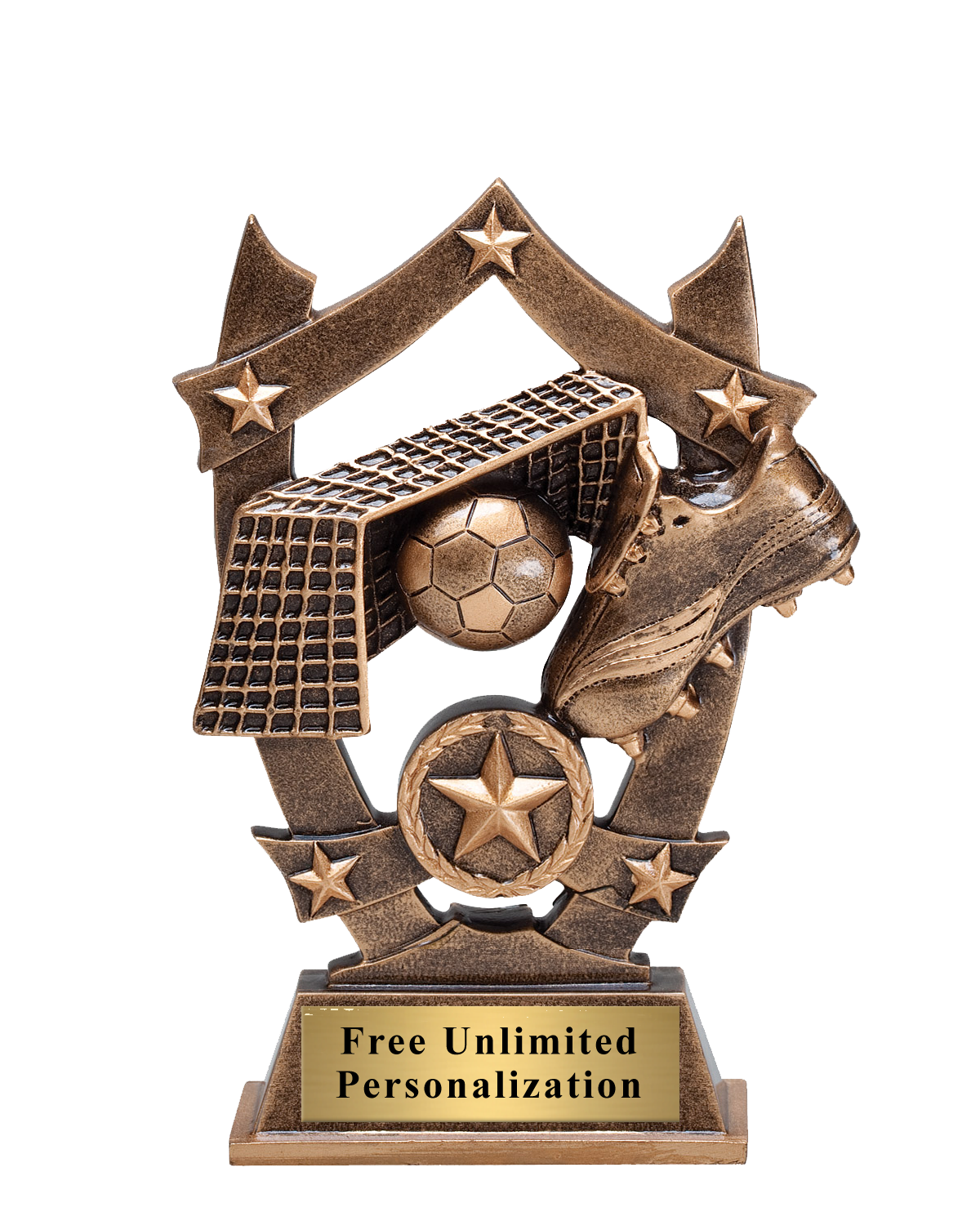 Star Shield Soccer Trophy