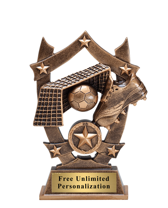 Star Shield Soccer Trophies