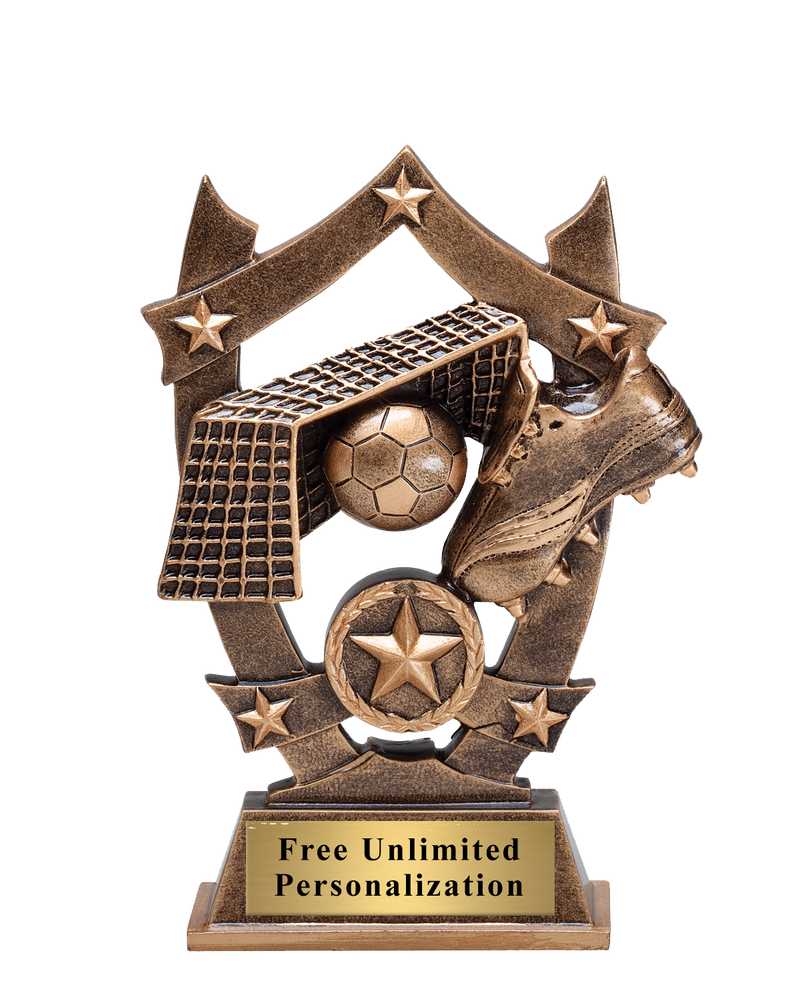 Star Shield Soccer Trophy