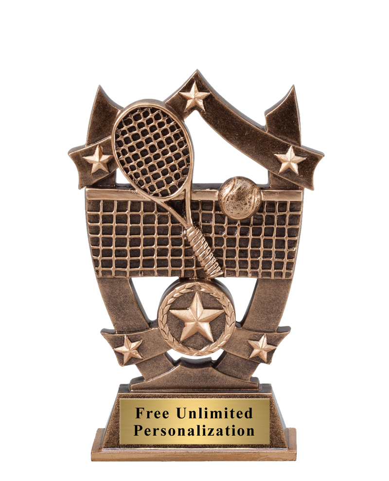 Star Shield Tennis Trophy