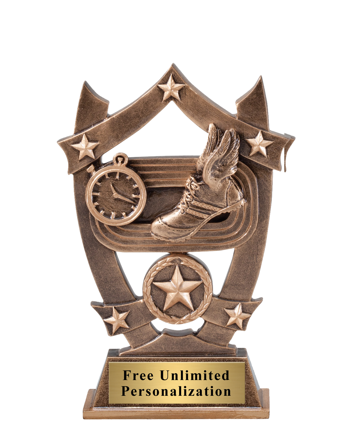 Star Shield Track Trophy