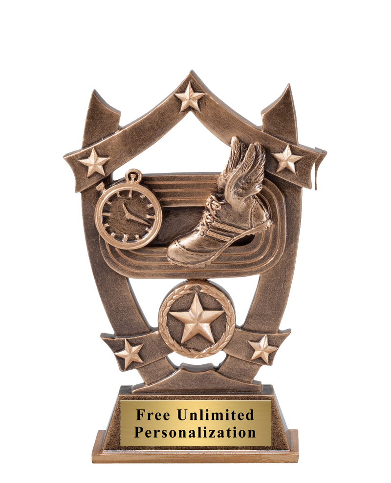 Star Shield Track Trophy