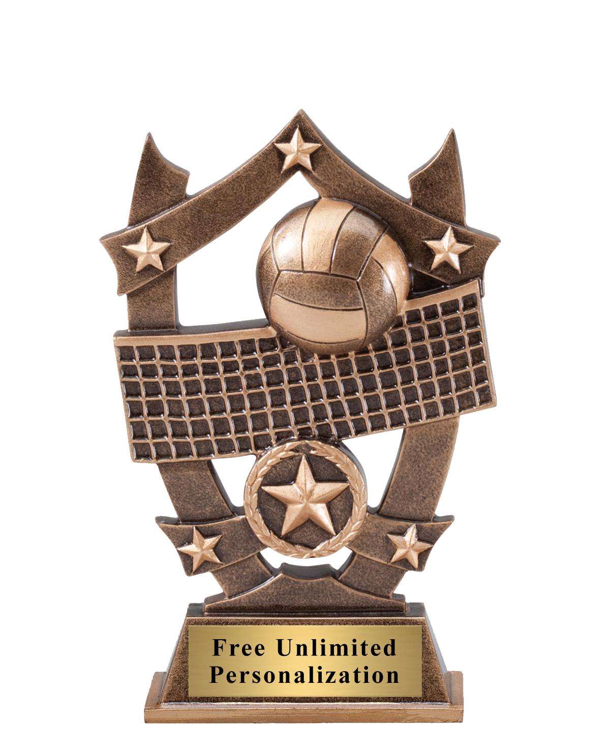 Star Shield Volleyball Trophy