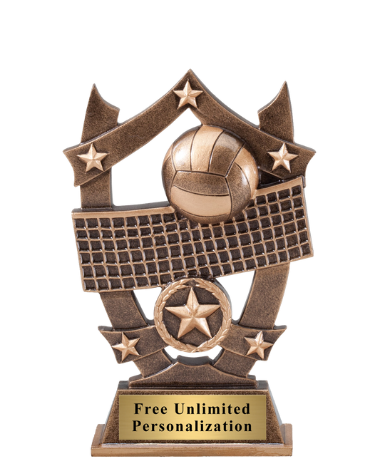 Star Shield Volleyball Trophy