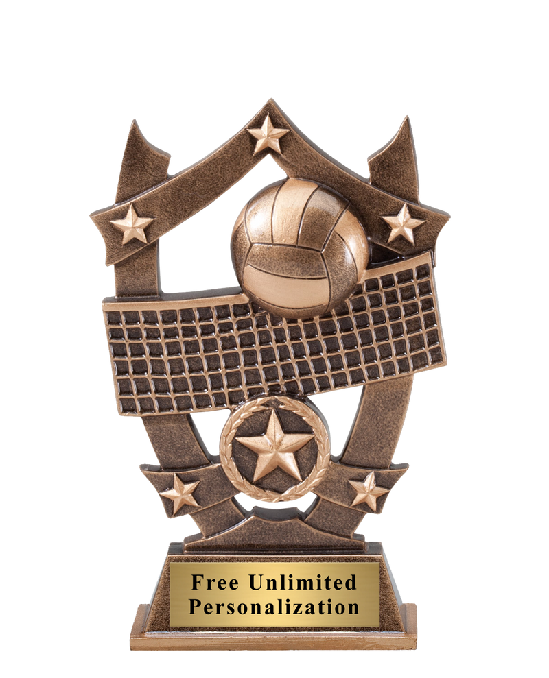 Star Shield Volleyball Trophy