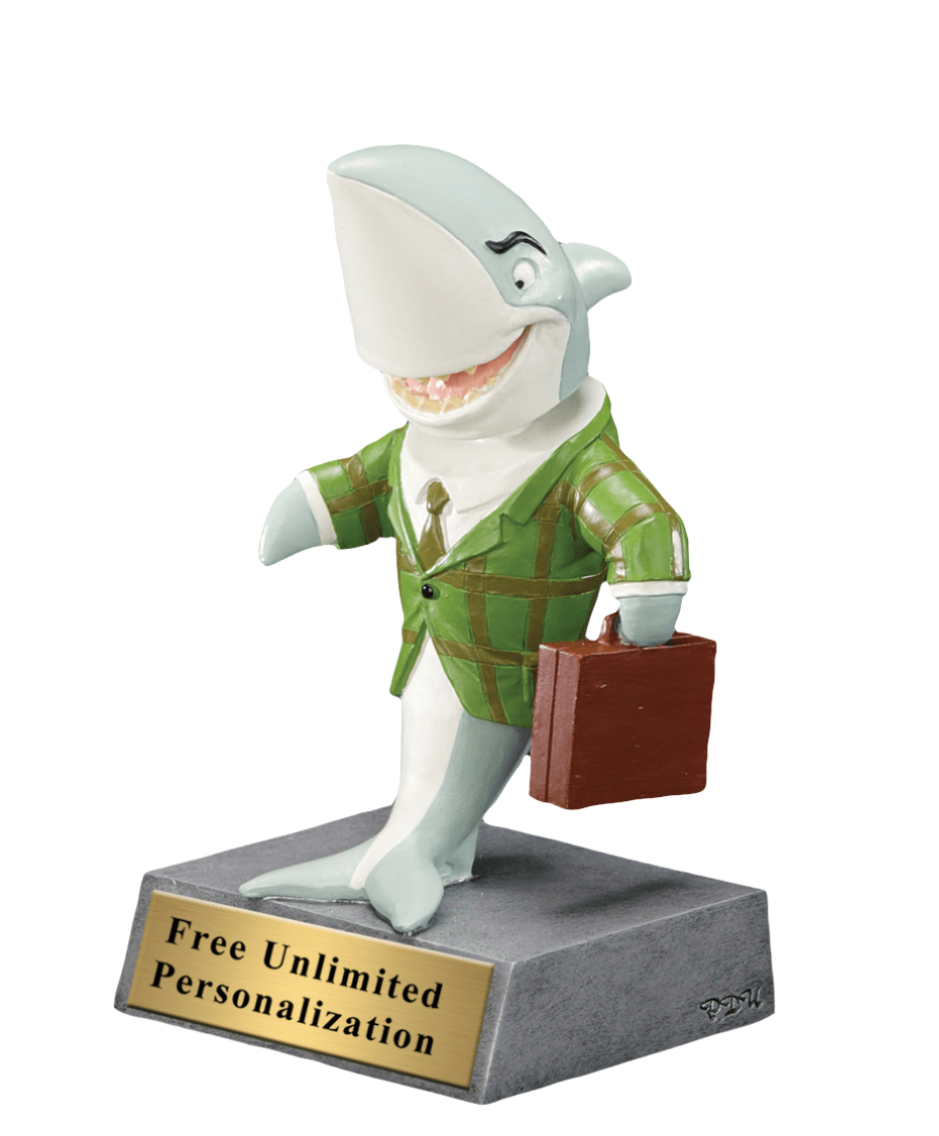 Sales Shark Bobblehead Trophy