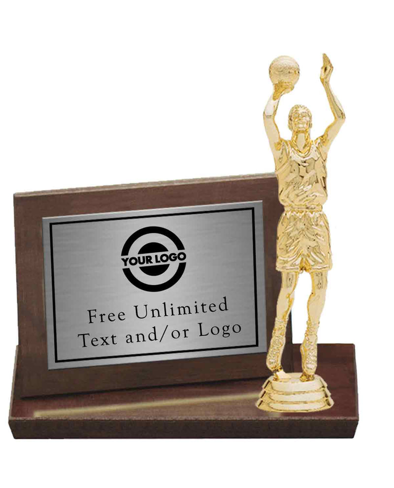 Silver Plate Cherry Billboard Plaque with Basketball Topper