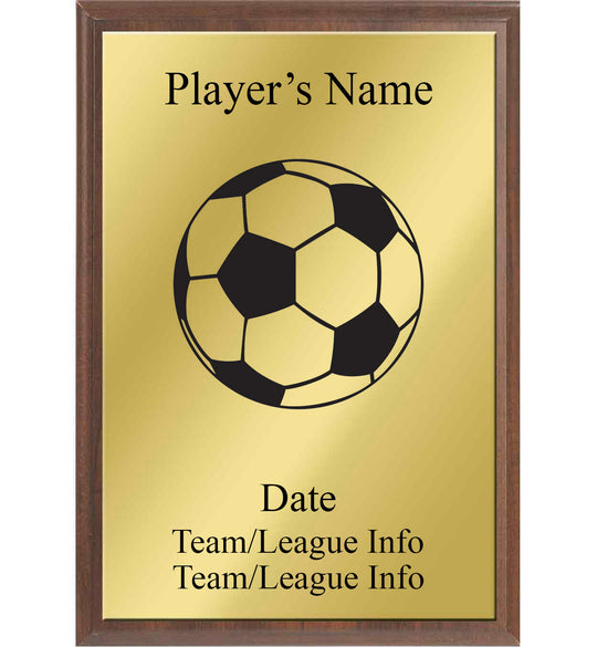 Soccer Silhouette Plaque