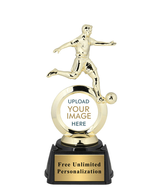 Soccer Male Figure Custom Insert Trophy