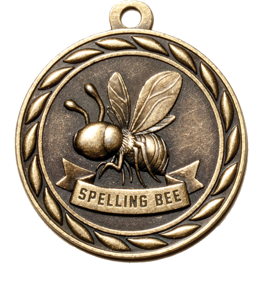 Gold Scholastic Spelling Bee Medal