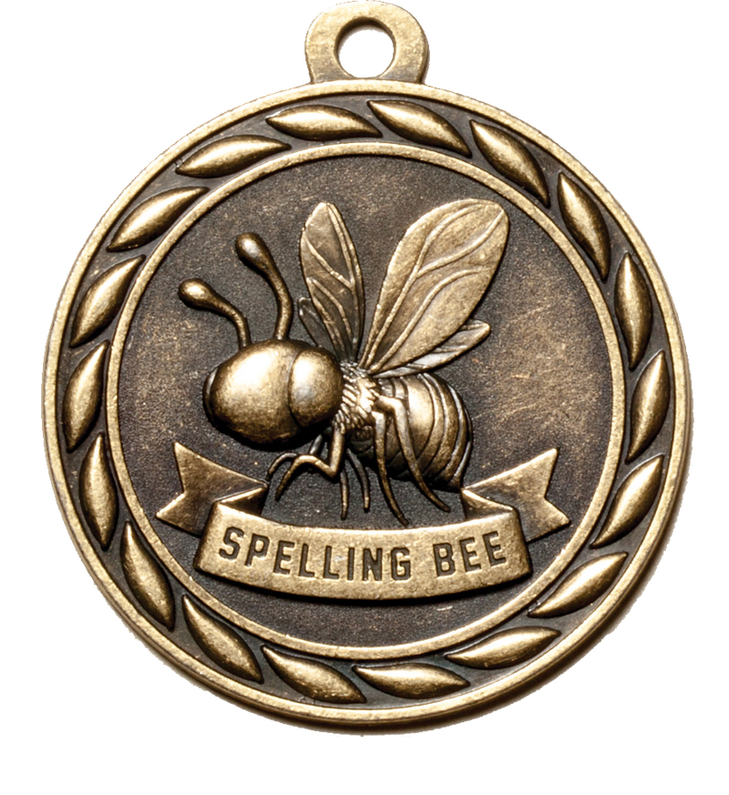 Gold Scholastic Spelling Bee Medal