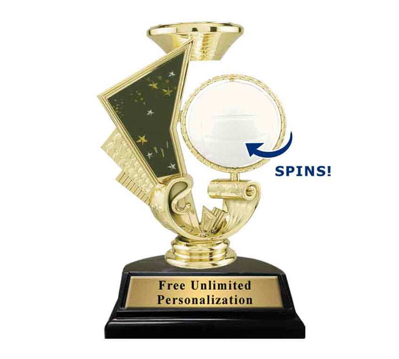 Spin Riser Volleyball Trophy