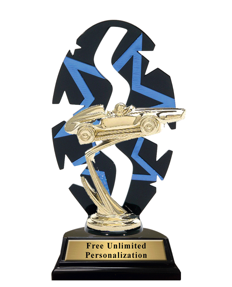 Star Backdrop Pinewood Derby Trophy Animated
