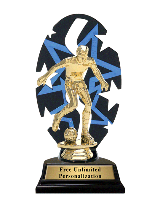 Star Backdrop Soccer Trophy